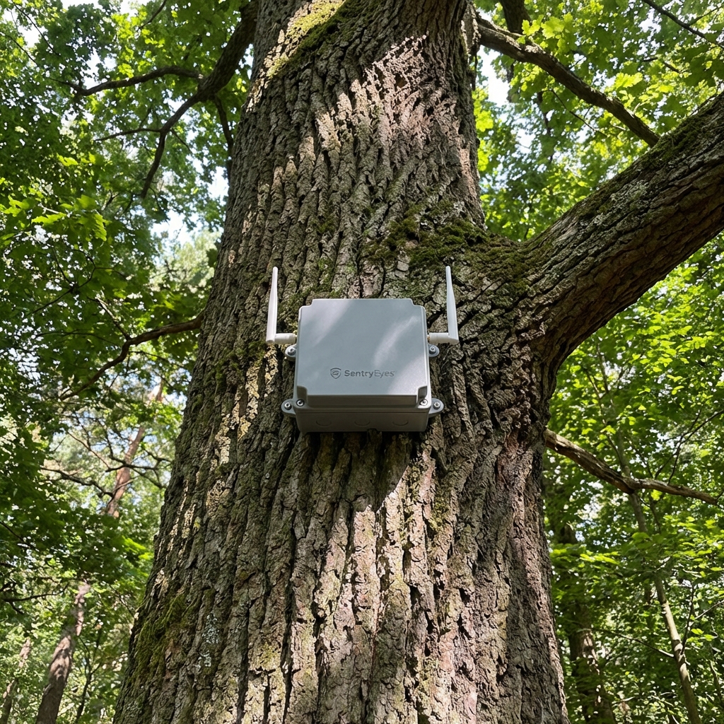 Instalacja na drzewie